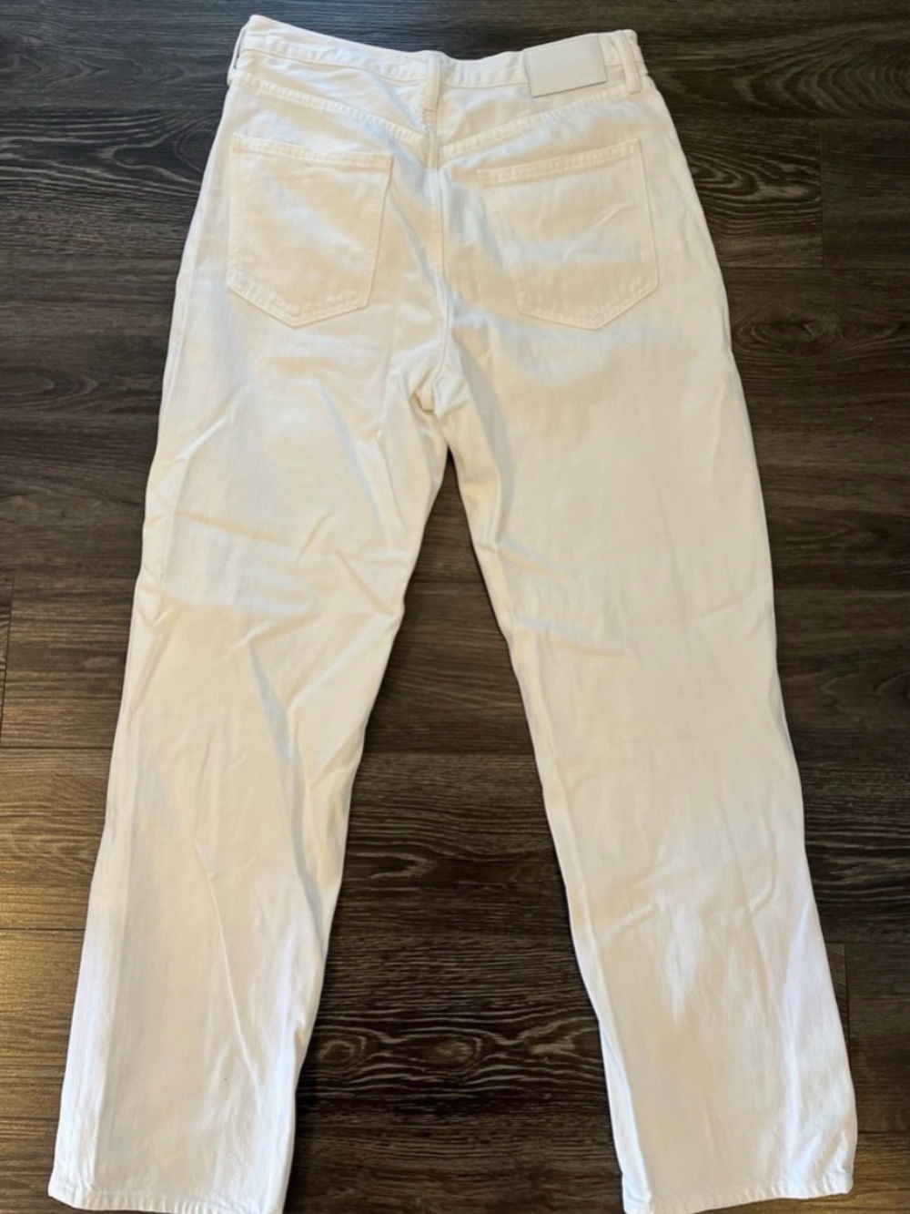 Aritzia Denim Forum Joni High Rise Loose Jeans white size 28 - Picture 2 of 8